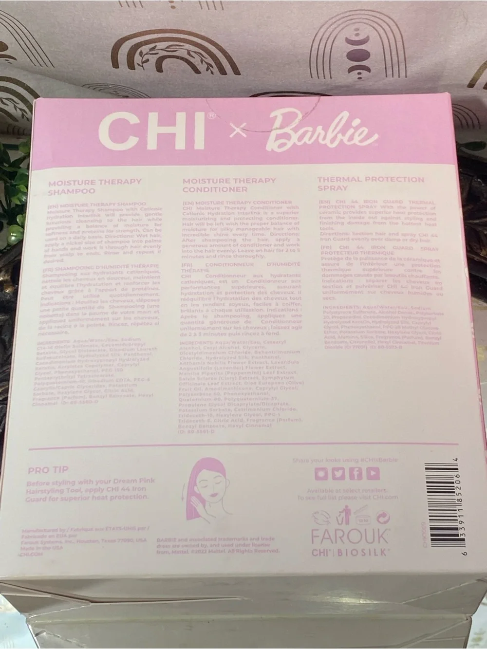 CHI x Barbie Dream Pink Moisture Therapy Set - Pink